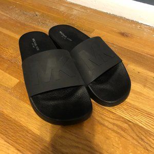 Mens Michael Kors Rubber Slide Style Sandals
